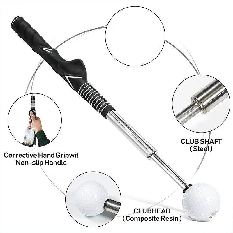 Golf Retractable Swing & Grip Trainer